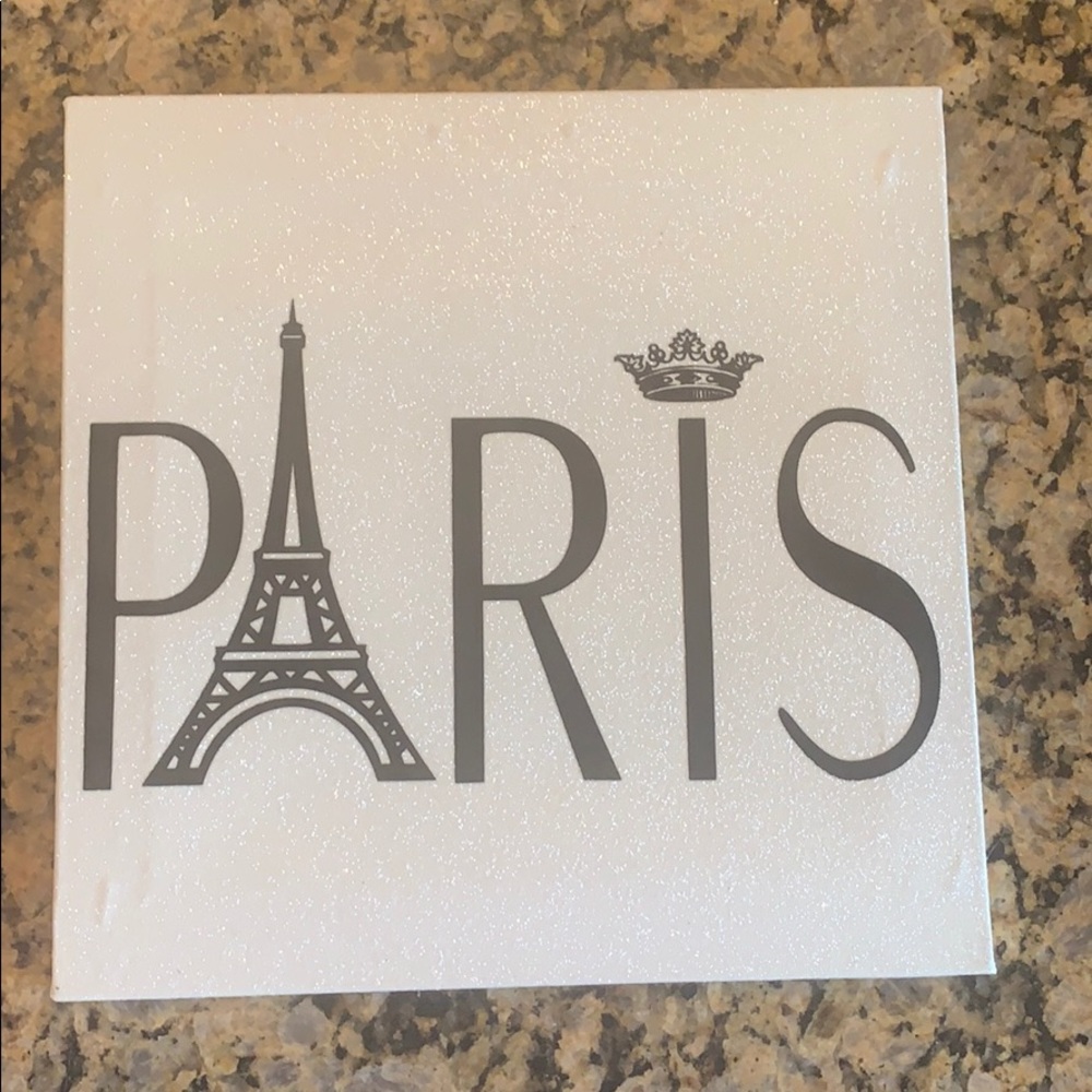 Paris Glitter Canvas